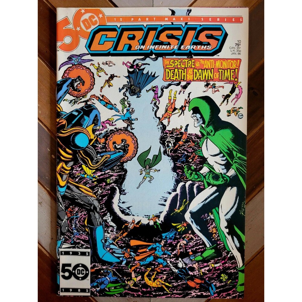 Crisis On Infinite Earths #10 DC 1985 Starman, Prince Gavyn Deaths Perez Art 6.0